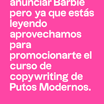 Mi proyecto del curso: Copywriting para copywriters. Un progetto di Pubblicità, Cop, writing, Stor, telling e Comunicazione di Maria Perna - 18.08.2023
