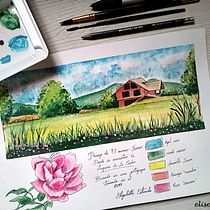 Mi proyecto del curso: Cuaderno de viaje en acuarela. Traditional illustration, Watercolor Painting, Architectural Illustration, and Sketchbook project by elizabeth_estrada - 08.18.2023