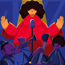 TIME FOR JAZZ MUSIC. Traditional illustration, Character Design, Drawing, and Digital Illustration project by Jovahn Fortis - 08.19.2023