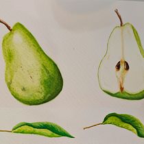 Expermental Botanical Illustration watercolor. Painting, Watercolor Painting, Botanical Illustration, and Naturalistic Illustration project by Nabeel Abdul Hameed - 08.19.2023