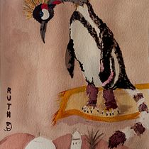Mein Abschlussprojekt für den Kurs: Kreative Illustrationstechniken mit Gouache. Traditional illustration, Character Design, Fine Arts, Painting, Children's Illustration, Gouache Painting, and Picturebook project by Ruth - 08.19.2023