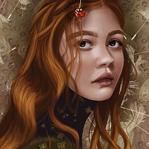 Mon projet du cours : Peinture numérique : portraits féminins de style fantastique. Ilustração tradicional, Ilustração digital, e Pintura digital projeto de Anita Romain - 19.08.2023