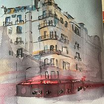 Mein Abschlussprojekt für den Kurs: Architektonische Zeichnung mit Aquarell und Tinte. Sketching, Drawing, Watercolor Painting, Architectural Illustration, Sketchbook & Ink Illustration project by RL Tunestudio - 08.19.2023