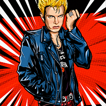 Meu projeto do curso: Ilustração vetorial: mais volume e rock and roll. Un progetto di Illustrazione tradizionale, Illustrazione vettoriale, Design di poster  e Illustrazione digitale di Lola Sims - 14.08.2023