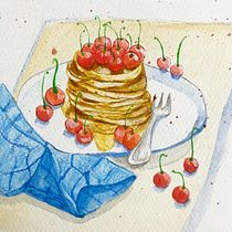 My project for course:  Flavorful Food Illustration with Watercolor. Un progetto di Illustrazione tradizionale, Belle arti, Pittura e Pittura ad acquerello di ntcnhung4 - 20.08.2023