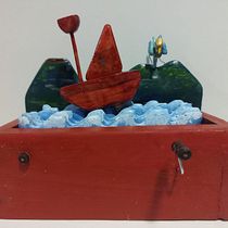 Mi proyecto del curso: Autómatas de madera: crea esculturas con movimiento. Character Design, Sculpture, To, Design, Art To, s, and Woodworking project by Rachell Gabriela Macias Garay - 08.20.2023