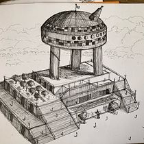 My project for course: Artistic Architectural Drawing with Ink. Ilustração tradicional, Artes plásticas, Desenho, Ilustração arquitetônica e Ilustração com tinta projeto de jmlooney97 - 21.08.2023