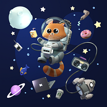 My project for course: 3D Character Creation in Blender Ein Projekt aus dem Bereich 3D, Design von Figuren, 3-D-Modellierung, Design von 3-D-Figuren und 3-D-Design von Tamriko Mishvelidze - 21.08.2023