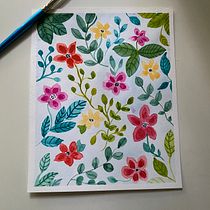 My project for course: Coloring with Watercolor: Discover Your Chromatic Character. Ilustração tradicional, Artes plásticas, Pintura, Pintura em aquarela, e Teoria da cor projeto de Michelle Messier - 05.07.2023
