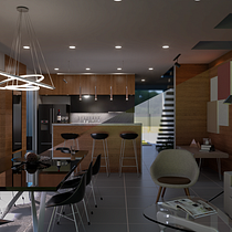Mi proyecto del curso: Render de interiores con SketchUp y V-Ray Next. Projekt z dziedziny  Architektura, Architektura wnętrz, Architektura c, frowa i Wizualizacja architektoniczna użytkownika Alejandro Forero - 21.08.2023