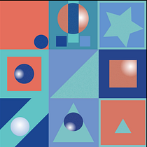 Geometrical choreography. My project for course: Introduction to Motion Design and Animation Curves in After Effects. Un proyecto de Motion Graphics, Animación y Tipografía cinética de Dominique Vogler - 18.08.2023