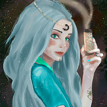 Mi proyecto del curso: Pintura digital de personajes en Photoshop. Een project van Ontwerp van personages, Digitale illustratie, Digitale tekening y  Digitaal schilderij van Juan Daniel Delgadillo Pulgarin Identificado con C.C 1073253513 - 31.08.2023