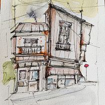 Il mio progetto del corso: Disegno architettonico espressivo con pennarelli colorati. Sketching, Drawing, Architectural Illustration, Sketchbook & Ink Illustration project by Alessia Lanciotti - 08.22.2023