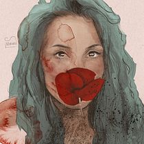 Mi proyecto del curso: Retrato ilustrado con Procreate. Projekt z dziedziny Trad, c, jna ilustracja, Grafika wektorowa, Ilustracja c, frowa i Portret użytkownika davidrr.itig - 22.08.2023