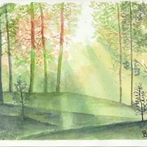 My project for course: Dreamy Watercolor Landscapes: Paint with Light. Un projet de Peinture , et Aquarelle de barrylsky - 22.08.2023