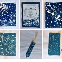 Meu projeto do curso: Cianotipia: técnica de impressão com luz. Un projet de Artisanat, Beaux Arts, Estampe, DIY , et Photographie argentique de elisabetevaz - 23.08.2023