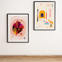 Meu projeto do curso: Composição de arte abstrata: crie seu design. Un projet de Design , Illustration traditionnelle, Beaux Arts, Design graphique , et Conception numérique de Natercia Santana - 23.08.2023