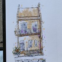 My project for course: Expressive Architectural Sketching with Colored Markers. Sketching, Drawing, Architectural Illustration, Sketchbook & Ink Illustration project by miguel_patricio_vega - 08.22.2023
