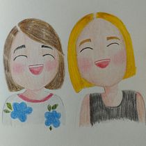 My project for course: Playful Illustration with Watercolor & Colored Pencils. Ilustração tradicional, Pintura, Pintura em aquarela, Desenho de retrato, e Desenho com lápis de cor projeto de Despoina Spanaki - 22.08.2023