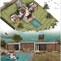 Mi proyecto del curso: Ilustración digital de proyectos arquitectónicos. Un proyecto de Arquitectura, Paisajismo, Ilustración digital, Arquitectura digital e Ilustración arquitectónica de andrea vivas - 22.08.2023