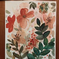 Mi proyecto del curso: Acuarela floral: conecta con la naturaleza. Ilustração tradicional, Pintura, Pintura em aquarela e Ilustração botânica projeto de ane_g18 - 24.08.2023