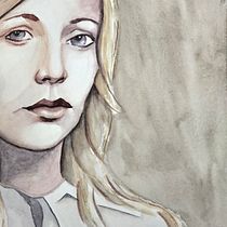 Mein Abschlussprojekt für den Kurs: Moderne Aquarellporträts. Een project van  Beeldende kunst, Schilderij, Aquarelschilderen y  Portrettekening van a_piras - 24.08.2023