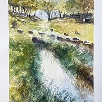 Mi proyecto del curso: Paisajes naturales en acuarela. Un progetto di Belle arti, Pittura e Pittura ad acquerello di manufustes - 24.08.2023