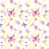 Mon projet du cours : Création d’imprimés à l’aquarelle. Pattern Design, Fashion Design, and Watercolor Painting project by July On The Moon - 07.31.2023