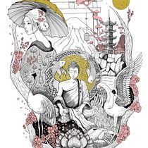 Mi proyecto del curso: Ilustración con Procreate: composiciones llenas de detalles. Design, Ilustração tradicional, Ilustração digital, e Pintura digital projeto de Martín Borrini - 24.08.2023
