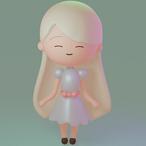 Meu projeto do curso: Criação da personagem Fione com Blender Ein Projekt aus dem Bereich Traditionelle Illustration, Design von Figuren, Digitale Illustration, 3-D-Modellierung und Manga von Liana Gonçalves Vargas - 17.08.2023