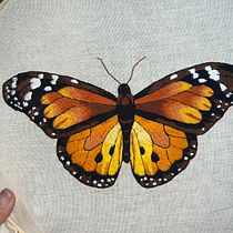Meu projeto do curso: Técnicas de bordado realista. Traditional illustration, Embroider, Textile Design, Arts, and Crafts project by Ana Cláudia Alvaz - 07.09.2023