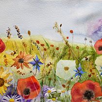 Mon projet du cours : Illustration naturaliste à l'aquarelle et au fusain. Traditional illustration, Painting, and Naturalistic Illustration project by regine_ledantec - 08.25.2023