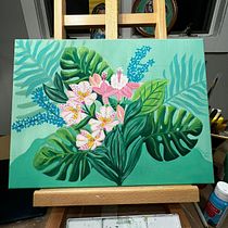 Mi proyecto del curso: Pintura botánica con acrílico. Traditional illustration, Fine Arts, Painting, Acr, lic Painting, and Botanical Illustration project by lgomez473 - 08.26.2023