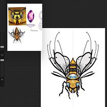 Mi proyecto del curso: Diseño de tatuajes artísticos con efectos dorados en Procreate. Ilustração tradicional, Ilustração digital, e Desenho de tatuagens projeto de Matias Batista Aleman - 26.08.2023