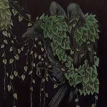 Mi proyecto del curso: Ilustración surrealista inspirada en la naturaleza. Traditional illustration, Pencil Drawing, Drawing, Artistic Drawing, Naturalistic Illustration, and Colored Pencil Drawing project by domenichini_pato - 08.24.2023