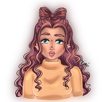 Mi proyecto del curso: Retrato de personajes femeninos con Procreate. Projekt z dziedziny Trad, c, jna ilustracja, Ilustracja c, frowa, R, sunek c i frow użytkownika marziabombaci - 27.08.2023