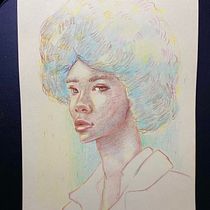 My project for course: Vibrant Portrait Drawing with Colored Pencils. Drawing, Portrait Drawing, Sketchbook, and Colored Pencil Drawing project by Jenni - 07.29.2023