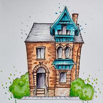 Il mio progetto del corso: Disegno architettonico espressivo con pennarelli colorati. Sketching, Drawing, Architectural Illustration, Sketchbook & Ink Illustration project by Marianna Silingardi - 08.27.2023