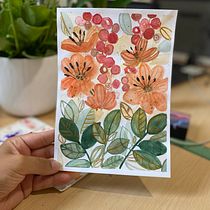 Mi proyecto del curso: Acuarela floral: conecta con la naturaleza. Ilustração tradicional, Pintura, Pintura em aquarela e Ilustração botânica projeto de Lourdes Canovai - 27.08.2023