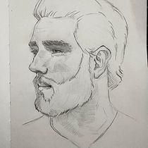 My project for course: Portrait Sketchbooking: Explore the Human Face. Sketching, Drawing, Portrait Drawing, Artistic Drawing, and Sketchbook project by m_bakhmatska - 08.27.2023