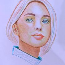 My mess with : Vibrant Portrait Drawing with Colored Pencils. Drawing, Portrait Drawing, Sketchbook, and Colored Pencil Drawing project by Nabeel Abdul Hameed - 08.27.2023