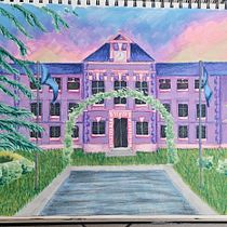 Mon projet du cours : Esquisses d'architecture expressives aux feutres de couleur. Sketching, Architectural Illustration, Sketchbook & Ink Illustration project by Ketty Mulquin - 08.27.2023