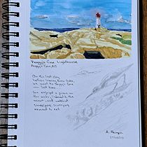 My project for course: Watercolor Travel Journal. Traditional illustration, Watercolor Painting, Architectural Illustration, and Sketchbook project by Abra Bergen - 08.26.2023
