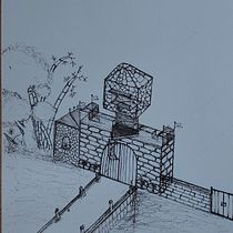 My project for course: Artistic Architectural Drawing with Ink. Artes plásticas, Desenho, Ilustração com tinta e Ilustração arquitetônica projeto de Yerai - 20.08.2023