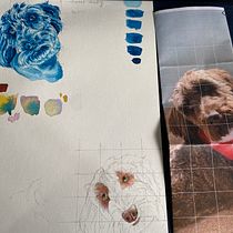 My project for course: Expressive Animal Portraits in Watercolor. Un projet de Illustration traditionnelle, Aquarelle, Dessin réaliste et Illustration naturaliste de wchiah - 26.08.2023