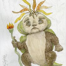 My project for course: Whimsical Sketchbook: Draw Imaginary Creatures from Nature. Pencil Drawing, Drawing, Watercolor Painting, Sketchbook, and Naturalistic Illustration project by Sr. Mary Joseph Peterson - 08.28.2023