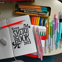 Il mio progetto del corso: Diario illustrato: un'abitudine per vivere ogni giorno con consapevolezza. Fine Arts, Sketching, Creativit, Drawing, and Sketchbook project by Erica S - 08.28.2023