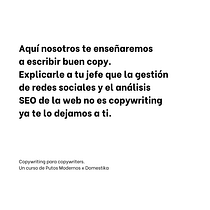 Copywriting para copywriters. Y, como soy una Puta Moderna, también en inglés.. Un progetto di Pubblicità, Cop, writing, Stor, telling e Comunicazione di laidaelorza.o - 28.08.2023