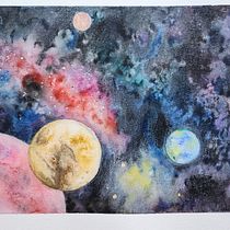 Mon projet du cours : Techniques modernes d’aquarelle. Un projet de Illustration traditionnelle, Beaux Arts, Peinture , et Aquarelle de baast - 28.08.2023