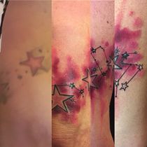 Mein Abschlussprojekt für den Kurs: Tätowiertechniken: Aquarell-Kunst auf der Haut. Un projet de Illustration traditionnelle, Peinture, Aquarelle , et Conception de tatouage de the_art_of_ink - 28.08.2023